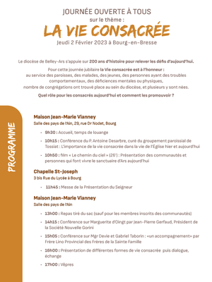 Jubile Tract Vie consacrée2