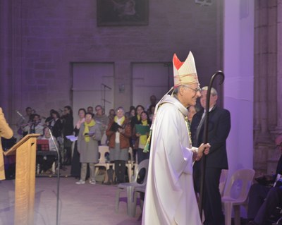 Messe d'ouverture au Monastère Royal de Brou - Jubilé 2022 - Mgr Roland procession d'envoi