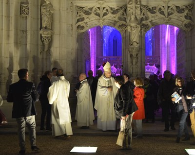 Messe d'ouverture au Monastère Royal de Brou - Jubilé 2022 - Sortie sur le parvis de Brou