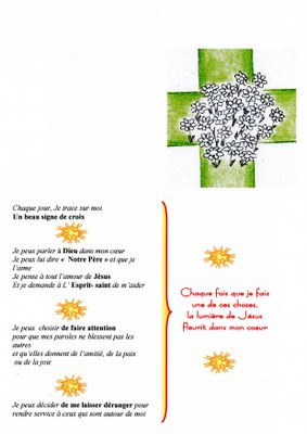 avec toi Jesus j'ouvre mon coeur  -  activité 2 carême