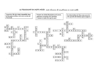Mots mélés   correction