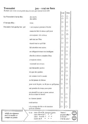 Vrai ou faux