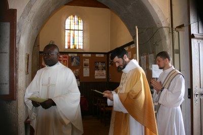 départ procession d'entrée