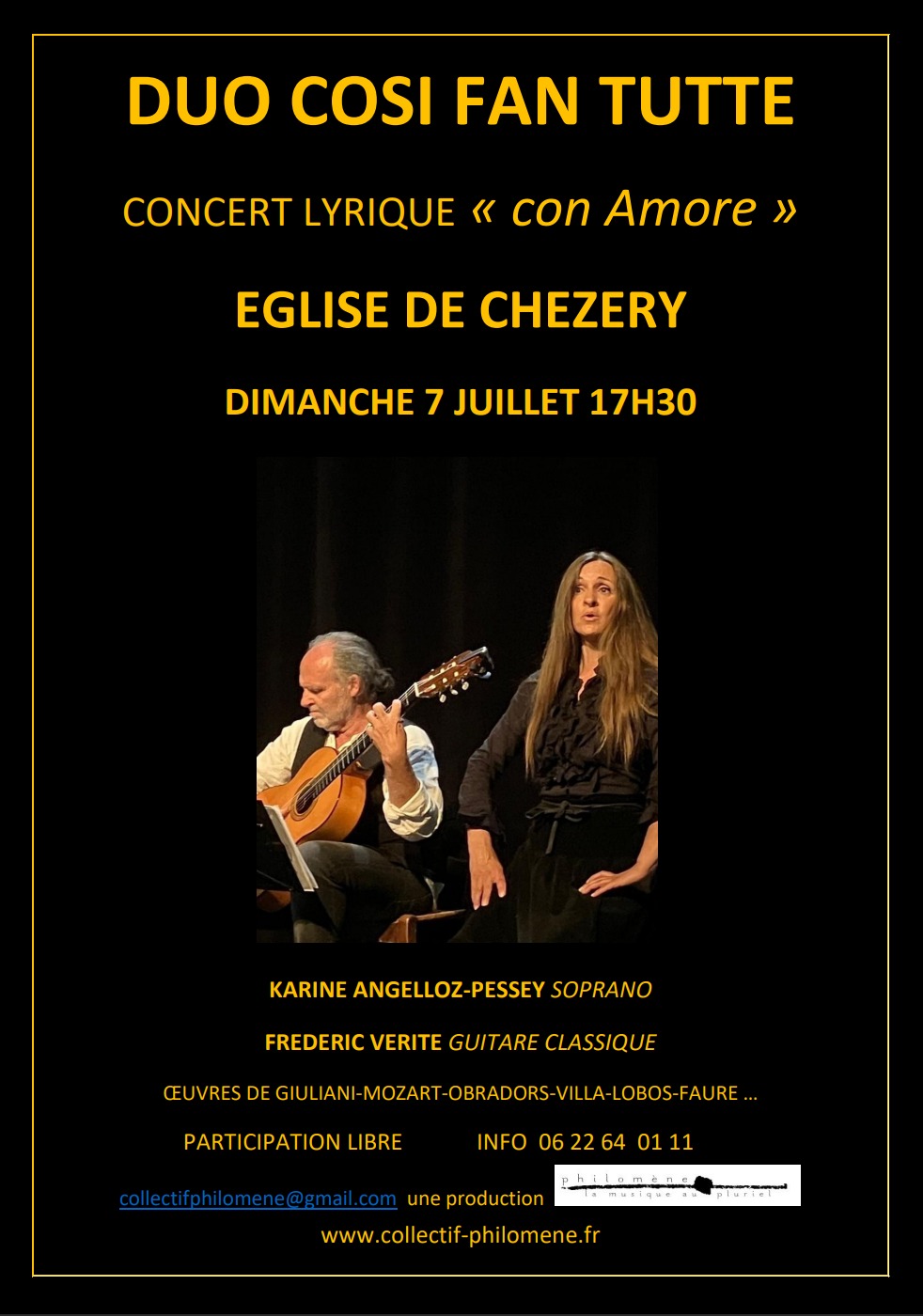 DUO  COSI FAN  TUTTE CONCERT  CHEZERY  7  JUILLET  24