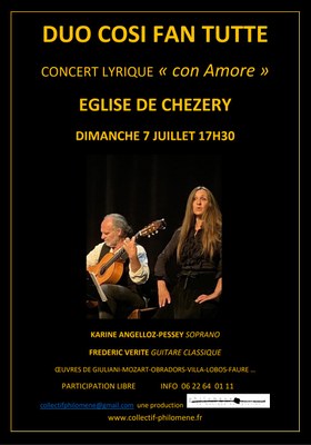 DUO  COSI FAN  TUTTE CONCERT  CHEZERY  7  JUILLET  24