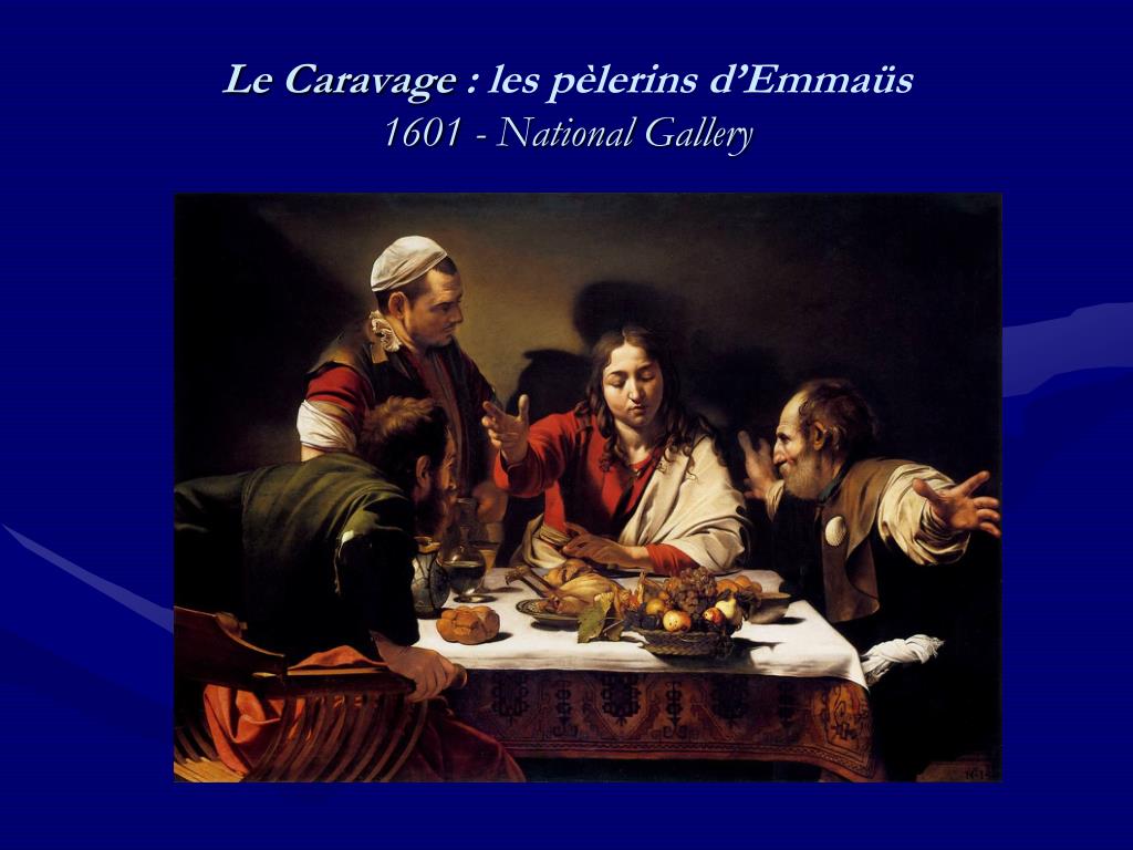 le caravage les p lerins d emma s 1601 national gallery l