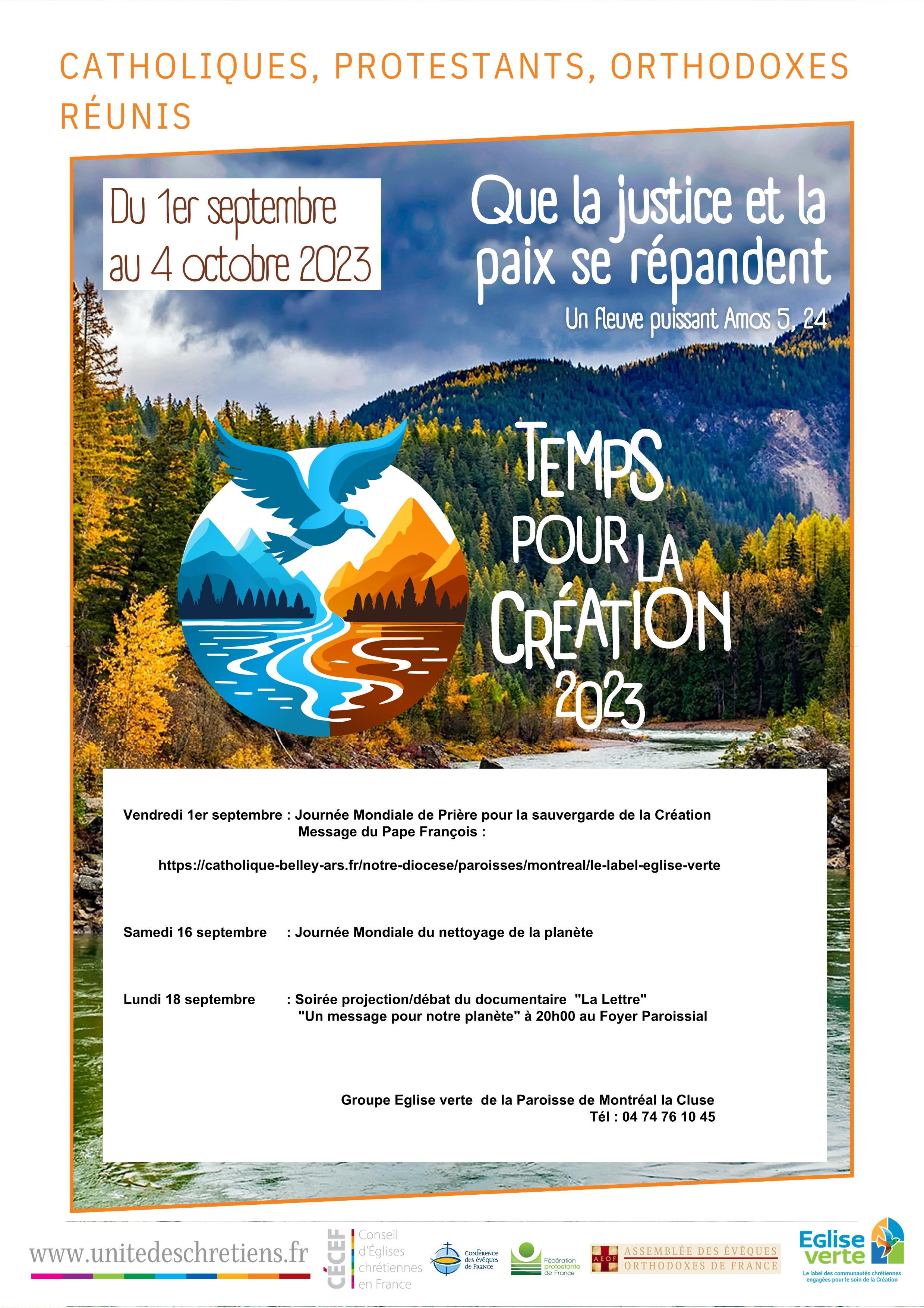 Affiche Temps pour la Création 2023