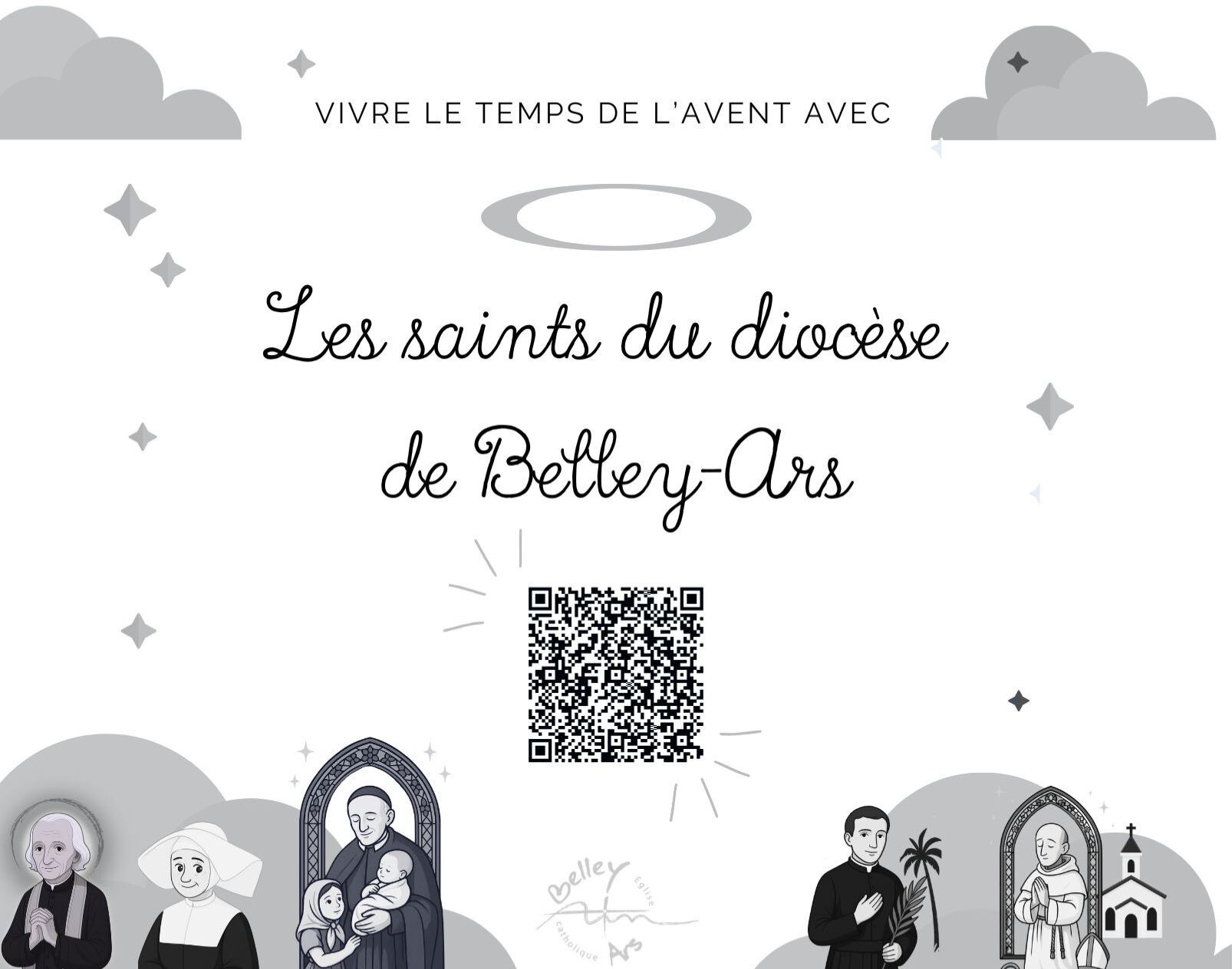 Calendrier de l'Avent   Noir et Blanc